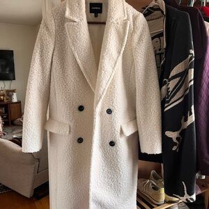 Express Women's Cream Teddy Jacket